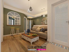 安糧城市廣場60平米美式風格室內外裝飾工程設計方案