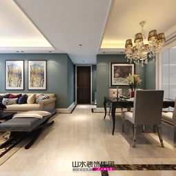 祥源城100平米簡歐風格室內外裝飾工程設計案例